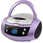 Ficha técnica e caractérísticas do produto Som Portátil Philco - PH61L - Estéreo com CD Player e MP3, Rádio AM/FM