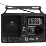Ficha técnica e caractérísticas do produto Som Portatil Rádio Motobrás RM-PUSM81AC, 8 Faixas FM OC, USB - Preto - Motobras