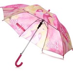 Ficha técnica e caractérísticas do produto Sombrinha Barbie Brizi Top 48cm Rosa