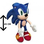 Ficha técnica e caractérísticas do produto Sonic Boneco de pelúcia 45 CM