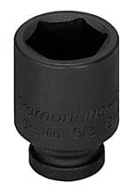 Ficha técnica e caractérísticas do produto Soquete de Impacto Sextavado em Aço Cromo Molibdênio 3/4'' - Encaixe 3/8''