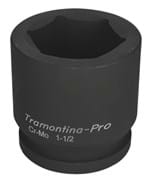 Ficha técnica e caractérísticas do produto Soquete de Impacto Sextavado em Aço Cromo Molibdênio 60 Mm - Encaixe 1.1/2''