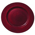 Ficha técnica e caractérísticas do produto Sousplat 33 Cm Vermelho Bon Gourmet