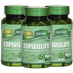 Ficha técnica e caractérísticas do produto Spirulina Espirulife 60 Cápsulas 500mg Kit com 3 - Unilife