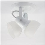 Ficha técnica e caractérísticas do produto Spot Alumínio/Vidro 2Xe27 Branco 231/2-BR JM Iluminação
