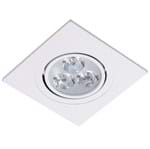Ficha técnica e caractérísticas do produto Spot de Embutir LED LLUM Quadrado Metal Branco 6W Bivolt
