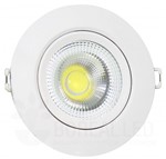 Ficha técnica e caractérísticas do produto Spot LED COB Embutir 3W Redondo Branco Frio