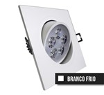 Ficha técnica e caractérísticas do produto Spot LED Direcionável 5W Quadrado - Branco Frio - Brand