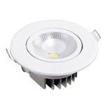 Ficha técnica e caractérísticas do produto Spot LED Embutir Redondo 6W Blumenau 3000K Luz Amarela - Branco