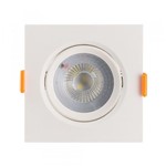 Ficha técnica e caractérísticas do produto Spot LED SMD Quadrado 5W 6500k Bivolt Demi Branco