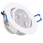 Ficha técnica e caractérísticas do produto Spot 3w de Embutir Luminária Led Inclinável Branco Frio
