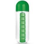 Ficha técnica e caractérísticas do produto Squeeze 600ml com Porta Comprimidos TopGet Verde