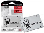 Ficha técnica e caractérísticas do produto SSD 120GB Kingston UV400 Desktop Notebook Ultrabook 2.5 6GB/S SUV400S37/120G