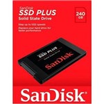 Ficha técnica e caractérísticas do produto SSD 240GB Sandisk Plus G26 530-440MBS