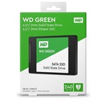 Ficha técnica e caractérísticas do produto SSD - 2,5pol / SATA3 - 240GB - Western Digital Green - WDS240G2G0A