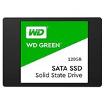 Ficha técnica e caractérísticas do produto Ssd de 120gb Wd Green Wds120g2g0a de 545mb-s de Leitura - Preto