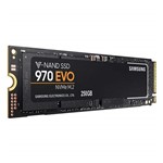 Ficha técnica e caractérísticas do produto SSD - M.2 (2280 / PCIe NVMe) - 250GB - Samsung 970 Evo - MZ-V7E250E