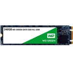 Ficha técnica e caractérísticas do produto SSD WD Green, 240GB, M.2, Leitura 545MB/s - WDS240G2G0B - Western Digital