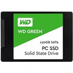 Ficha técnica e caractérísticas do produto SSD Western Digital Green 120GB, Sata III 6Gb/s, 2.5"/ 7mm- WDS120G1G0A - Western Digital