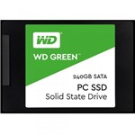 Ficha técnica e caractérísticas do produto SSD Western Digital Green 240GB, Sata III 6Gb/s, 2.5"/ 7mm - WDS240G1G0A