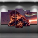 Ficha técnica e caractérísticas do produto Star Wars Quadro Mosaico 5 Peças 1,20x0,70cm Stw 09