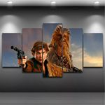 Ficha técnica e caractérísticas do produto Star Wars Quadro Mosaico 5 Peças 1,20x0,70cm Stw 15