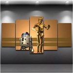 Ficha técnica e caractérísticas do produto Star Wars Quadro Mosaico 5 Peças 1,20x0,70cm Stw 18