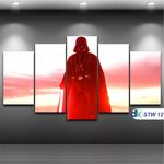 Ficha técnica e caractérísticas do produto Star Wars - Quadro Mosaico 5 Peças 1,20x0,70cm - Stw 12