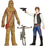 Ficha técnica e caractérísticas do produto Starwars Mission 2 Bonecos Han Solo e Chewbacca Hasbro