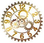 Ficha técnica e caractérísticas do produto Stencil Litoarte 30x30 STQG-019 Relógio Engrenagem