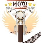 Ficha técnica e caractérísticas do produto Stencil Litoarte 25x25 STXXV-040 Moto Club Litoarte