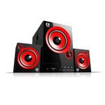 Ficha técnica e caractérísticas do produto Subwoofer C3 Tech Speaker 2.1 Super Bass 8+8+15W SP-105UM BK