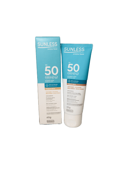 Ficha técnica e caractérísticas do produto Sunless Protetor Solar Facial Fps 50 com Base Bege Médio
