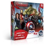 Ficha técnica e caractérísticas do produto Super Kit Avengers QuebraCabeça 200 Peças + Jogo da Memória + Dominó Toyster