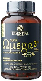 Ficha técnica e caractérísticas do produto Super Ômega 3 TG - 240 Cápsulas, Essential Nutrition, 500 Mg