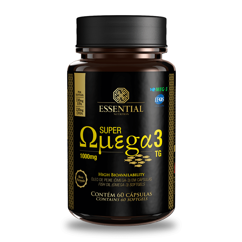 Ficha técnica e caractérísticas do produto Super Omega 3 TG (60caps de 1g) Essential Nutrition