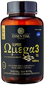 Ficha técnica e caractérísticas do produto Super Ômega 3 TG - 90 Cápsulas, Essential Nutrition