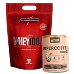 Ficha técnica e caractérísticas do produto Super Whey 100% 900g Cappuccino + Supercoffee 220g - Integral Medica