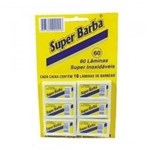 Ficha técnica e caractérísticas do produto Superbarba Lâmina de Barbear Cartela 6x10
