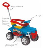Ficha técnica e caractérísticas do produto SuperQuad Smart Passeio e Pedal Bandeirante - 478