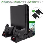 Suporte com Cooler de Resfriamento Multifuncional para Todos Xbox One + 2 Bateria 600mah - Oivo