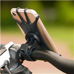 Ficha técnica e caractérísticas do produto Suporte de Bicicleta e Moto de Guidão 360° P/ Celular Gps - Preto