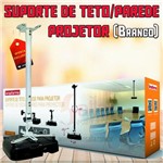 Ficha técnica e caractérísticas do produto Suporte de Teto / Parede para Projetor Branco SBRP756B Brasforma