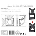 Ficha técnica e caractérísticas do produto Suporte Fixo para LCD, LED ou Plasma Até 24" - A01V1 - ELG Pedestais