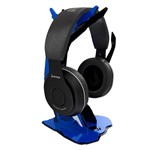 Ficha técnica e caractérísticas do produto Suporte Headset Rise Gaming - Alien Preto e Azul