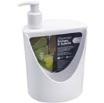 Ficha técnica e caractérísticas do produto Suporte para Detergente e Esponja Plástico Branco Coza Brinox