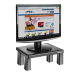 Ficha técnica e caractérísticas do produto Suporte para monitor quadrado preto 4 níveis de ajuste AC125 - Multilaser