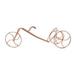 Ficha técnica e caractérísticas do produto Suporte Para Vinho Bicicleta Rose Gold