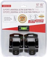 Ficha técnica e caractérísticas do produto Suporte Universal Ultra Slim para Tv/fixo 10" a 85" - Sbrub8 - Brasforma