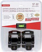 Ficha técnica e caractérísticas do produto Suporte Universal Ultra Slim para TV/Fixo - SBRUB859, Brasforma, 25853, 10" a 85"